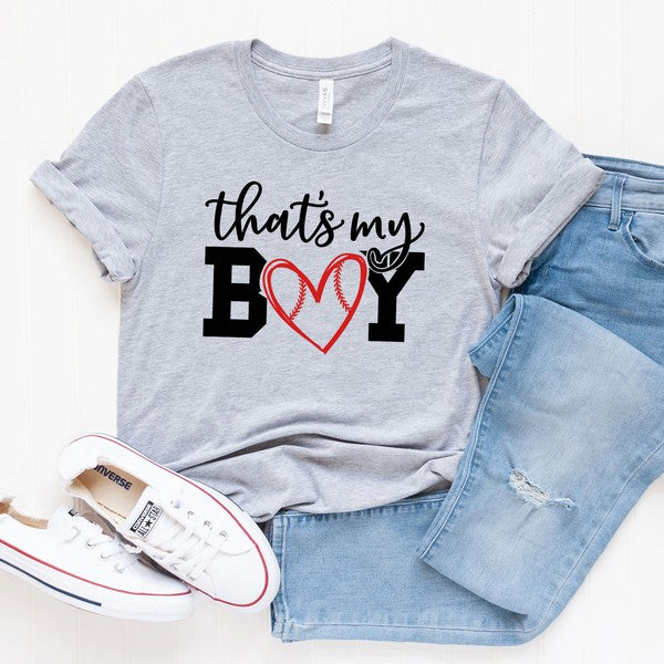 That's My Boy Baseball Short Sleeve Graphic Tee