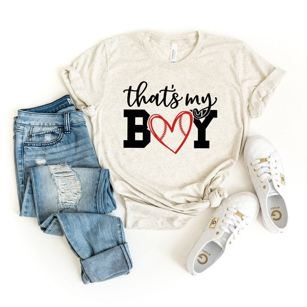 That's My Boy Baseball Short Sleeve Graphic Tee