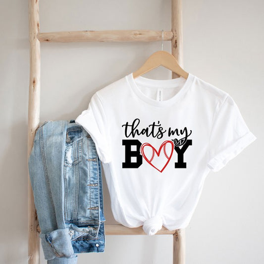 That's My Boy Baseball Short Sleeve Graphic Tee