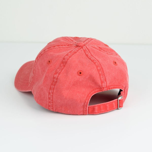 Embroidered Retro America Canvas Hat