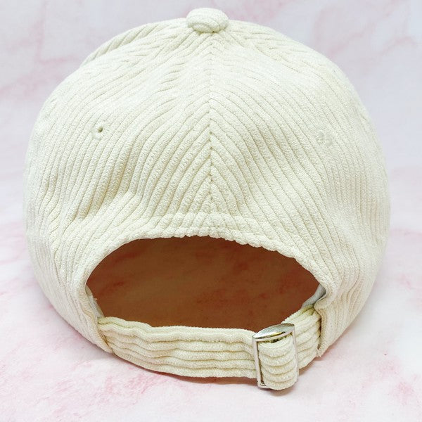 Bride Corduroy Ball Cap