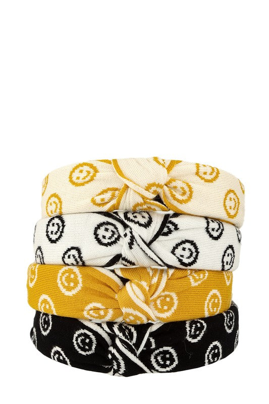 Smiley Face Cotton Head Band