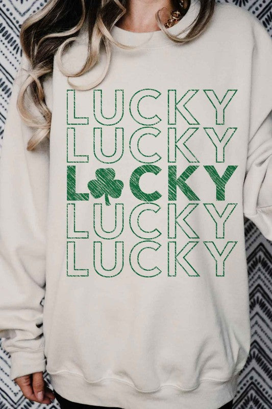 LUCKY ST PATRICKS OVERSIZED SWEATSHIRT