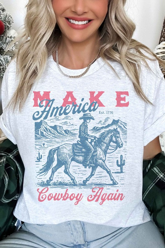 AMERICA COWBOY AGAIN OVERSIZED TEE