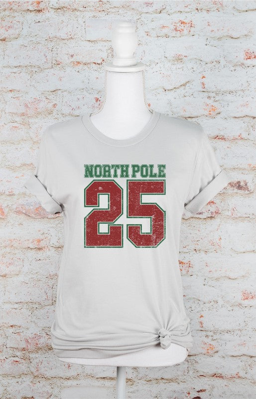 North Pole 25 Christmas Graphic Tee