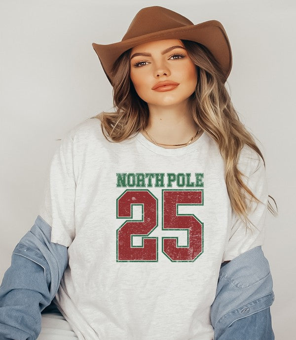 North Pole 25 Christmas Graphic Tee