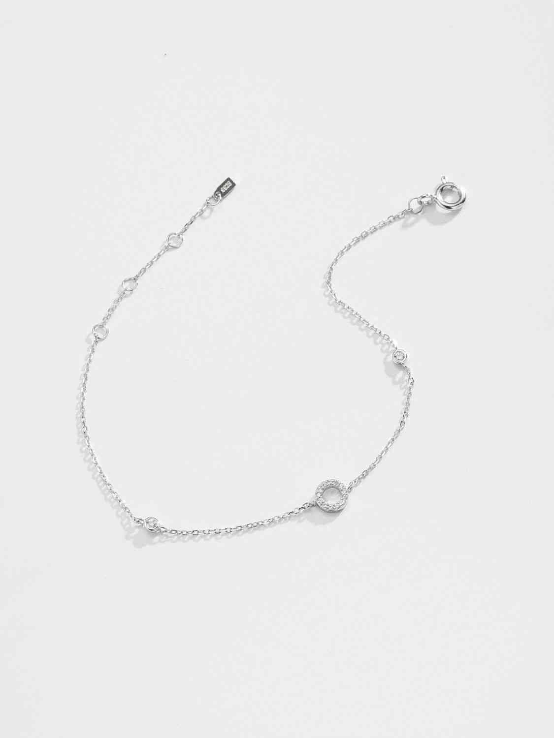 L To P Zircon 925 Sterling Silver Bracelet